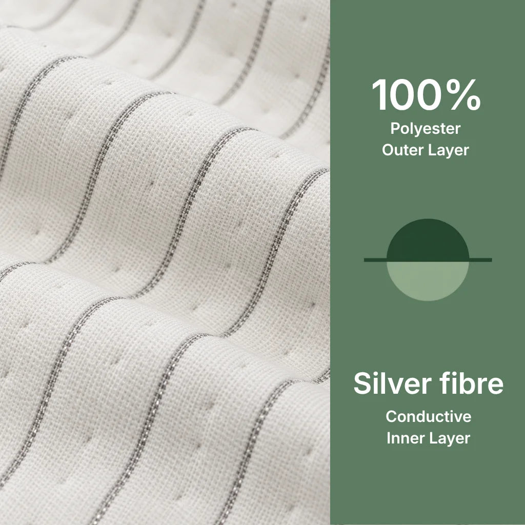 Grounding Blanket – Silver Fibre Fleece